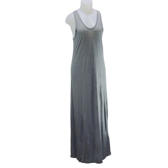 GAP Women's Gray Maxi Dress 100% Rayon Size Petite M - Picture 1 of 13